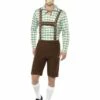 Alpine Bavarian Kostuum Groen/Bruin Voor Heren -PartyWonders Store alpine bavarian kostuum groen bruin voor heren