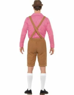 Bavarian Kostuum Rood/Bruin Voor Heren -PartyWonders Store bavarian kostuum rood bruin voor heren 3