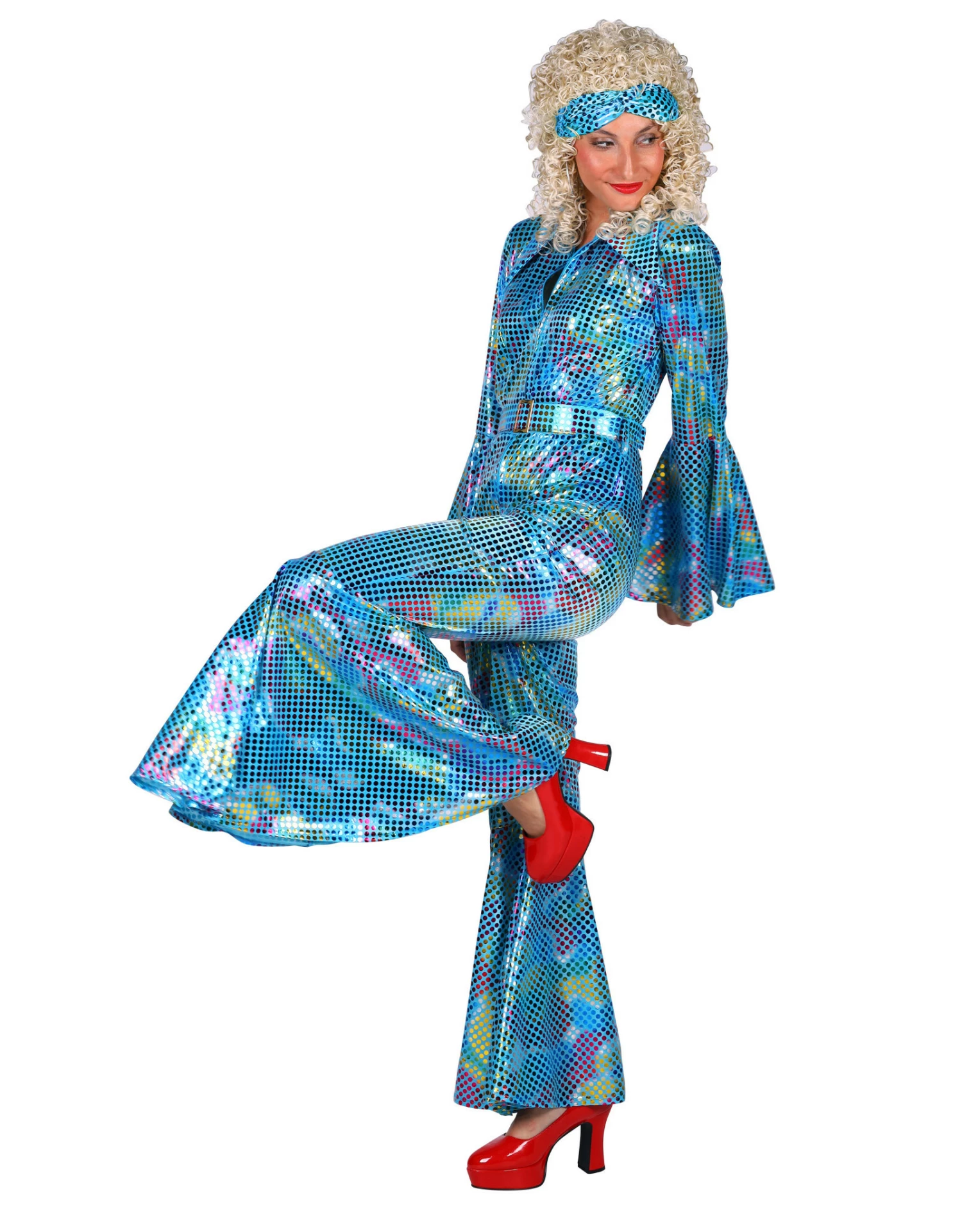 Catsuit "Disco" Turquoise 3 Catsuit "Disco" Turquoise