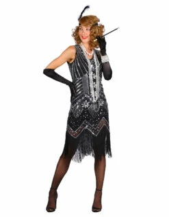 Charleston Jurk Catherine, Zilver