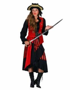 Dames Piratenkostuum "Mary Read", MIx Van Kleuren