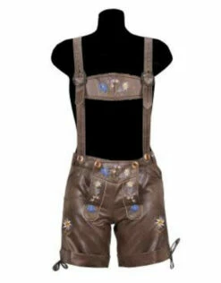 Damesbroek Kort "Beate" Rustik Bruin -PartyWonders Store damesbroek kort beate rustik bruin 2