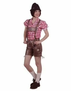 Damesbroek Kort "Beate" Rustik Bruin