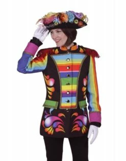 Damescolbert ''rainbow'', Mix Van Kleuren, Colbert Gevoerd -PartyWonders Store damescolbert rainbow mix van kleuren colbert gevoe 4