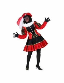 Damespiet Murcia Zwart/rood