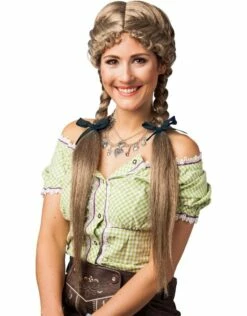 Damespruik Met Gevlochten Staartjes