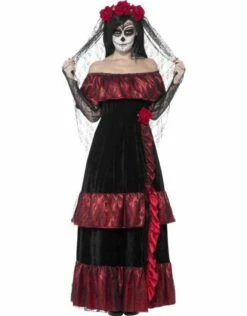 Day Of The Dead Bride Kostuum -PartyWonders Store day of the dead bride kostuum 2