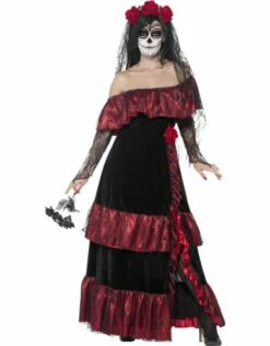 Day Of The Dead Bride Kostuum -PartyWonders Store day of the dead bride kostuum 4