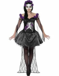 Day Of The Dead Senorita Kostuum -PartyWonders Store day of the dead senorita kostuum 2