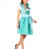 Dirndl Jurk ''Susanne'', Turquoise-Groen