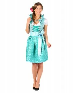 Dirndl Jurk ''Susanne'', Turquoise-Groen -PartyWonders Store dirndl jurk susanne turquoise groen 3