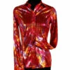 Disco Shirt Dame, Rood -PartyWonders Store disco shirt dame rood