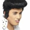Elvis Deluxe Pruik Zwart -PartyWonders Store elvis deluxe pruik zwart