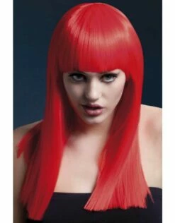 Fever Alexia Pruik Neon Rood