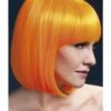 Fever Elise Pruik, Neon Oranje -PartyWonders Store fever elise pruik neon oranje