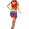 Flapper Charleston Kostuum Regenboog -PartyWonders Store flapper charleston kostuum regenboog