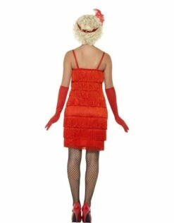 Flapper Kostuum Rood -PartyWonders Store flapper kostuum rood 2