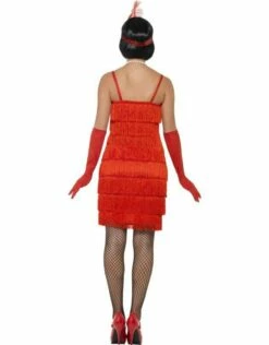 Flapper Kostuum, Rood -PartyWonders Store flapper kostuum rood 4