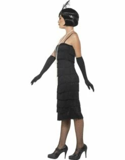 Flapper Kostuum, Zwart -PartyWonders Store flapper kostuum zwart 1