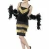Flapper Kostuum , Zwart -PartyWonders Store flapper kostuum zwart 3