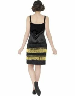 Flapper Kostuum , Zwart -PartyWonders Store flapper kostuum zwart 5