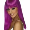 Glamourama Pruik, Neon Paars -PartyWonders Store glamourama pruik neon paars