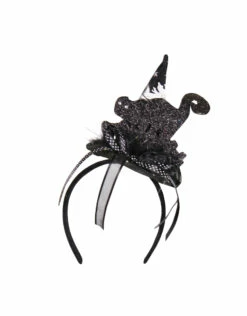 Haarband Met Heksenhoed En Zwarte Kat