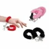 Handboeien Met Bont (Roze/Rood/Zwart) -PartyWonders Store handboeien met bont roze rood zwart
