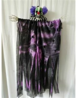 Hangdecoratie Halloween Clown Met Licht (60 Cm)