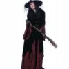 Heks Halowina, Zwart-Bordeaurood -PartyWonders Store heks halowina zwart bordeaurood