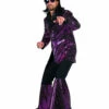 Heren Discokostuum "Studio 54", Paars -PartyWonders Store heren discokostuum studio 54 paars