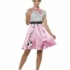 Jaren 50 Rock & Roll Kostuum, Pink -PartyWonders Store jaren 50 rock roll kostuum pink
