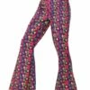 Jaren 60 Psychedelic Flared Broek Voor Heren -PartyWonders Store jaren 60 psychedelic flared broek voor heren