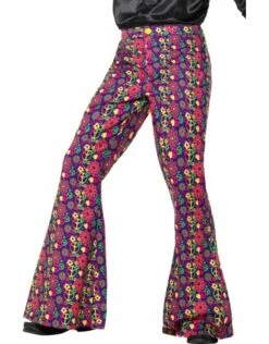 Jaren 60 Psychedelic Flared Broek Voor Heren