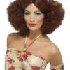 Jaren 70 Afro Pruik, Kastanjebruin -PartyWonders Store jaren 70 afro pruik kastanjebruin