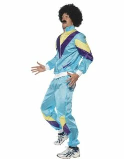 Jaren 80 Trainingspak, Blauw -PartyWonders Store jaren 80 trainingspak blauw 2