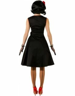Jurk Rockabilly, Zwart Met Strik -PartyWonders Store jurk rockabilly zwart met strik 2