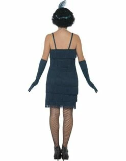 Korte Flapper Charleston Jurk Groen -PartyWonders Store korte flapper charleston jurk groen 4