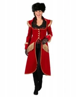 Lange Dames Jas ''Amélie'', Rood