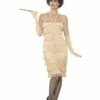 Lange Flapper Charleston Jurk Goud -PartyWonders Store lange flapper charleston jurk goud