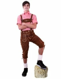 Lederhose Bruin Knee-over