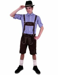 Lederhose Donkerbruin Kort Model -PartyWonders Store lederhose donkerbruin kort model 4