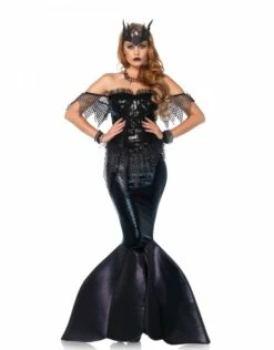 Donkere Zeemeermin Deluxe Zwart