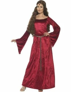 Middeleeuwse Jonkvrouw, Rood -PartyWonders Store middeleeuwse jonkvrouw rood 2
