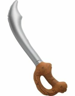 Opblaasbaar Piratenzwaard, Bruin, Ca. 61 Cm