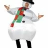 Opblaasbaar Sneeuwman Kostuum -PartyWonders Store opblaasbaar sneeuwman kostuum