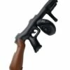 Opblaasbare Tommy Gun, Zwart, 75cm -PartyWonders Store opblaasbare tommy gun zwart 75cm