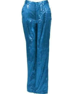 Paillettenbroek Dame, Turquoise