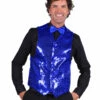 Paillettenvest Heer, Blauw -PartyWonders Store paillettenvest heer blauw