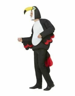 Paradijsvogel, Toekan Kostuum, Zwart 8 Paradijsvogel, Toekan Kostuum, Zwart -PartyWonders Store paradijsvogel toekan kostuum zwart 2